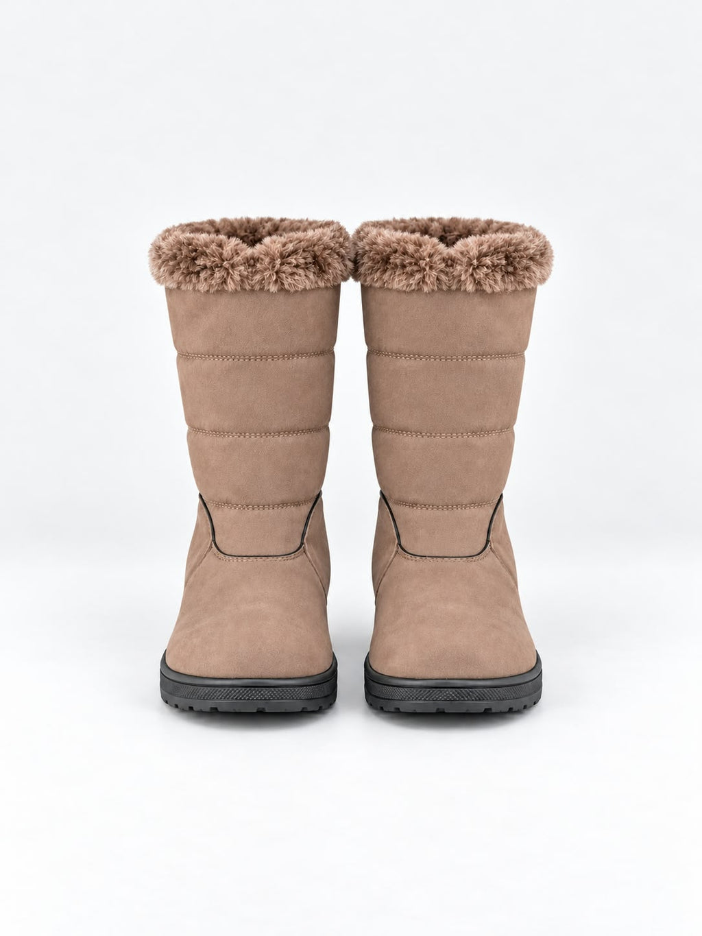 Faux-Fur-Lined Mid-Calf Winter Boots