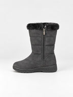 Faux-Fur-Lined Mid-Calf Winter Boots