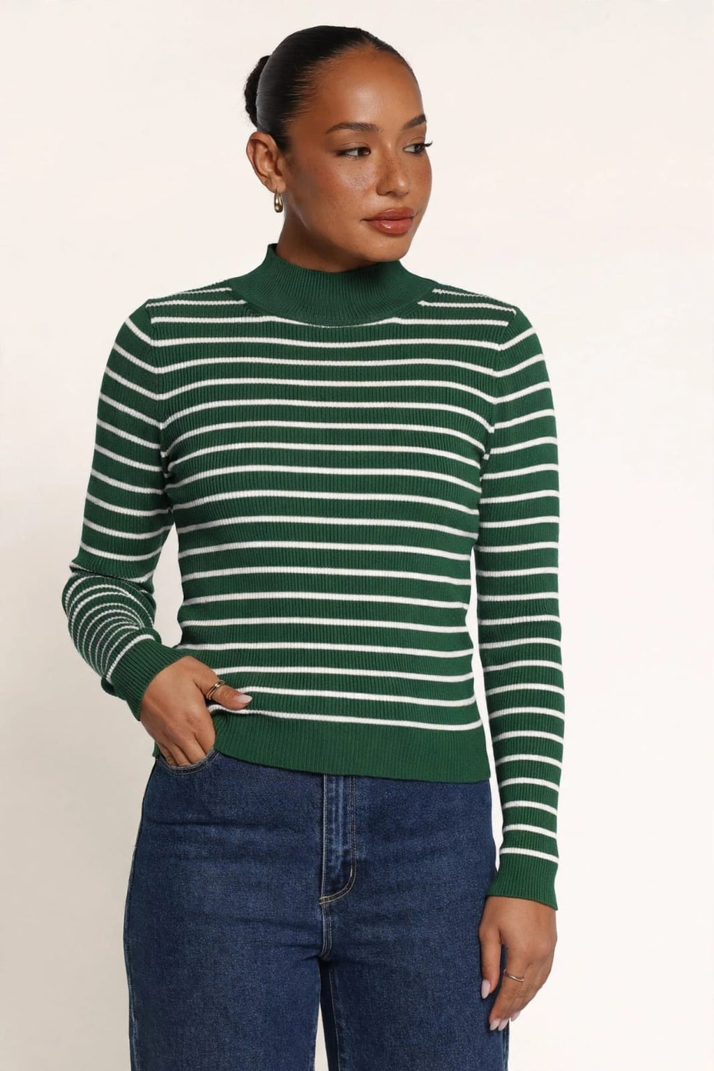 Fitted Long Sleeve Thermal Turtle Neck