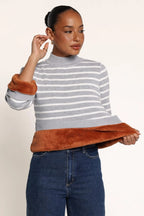 Fitted Long Sleeve Thermal Turtle Neck