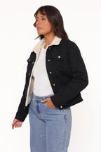 Warm Fleece-Lined Denim Jacket