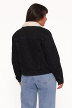 Warm Fleece-Lined Denim Jacket