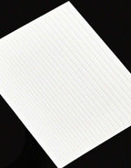 White 1sheet Stripe Pattern Nail Art Sticker XD21