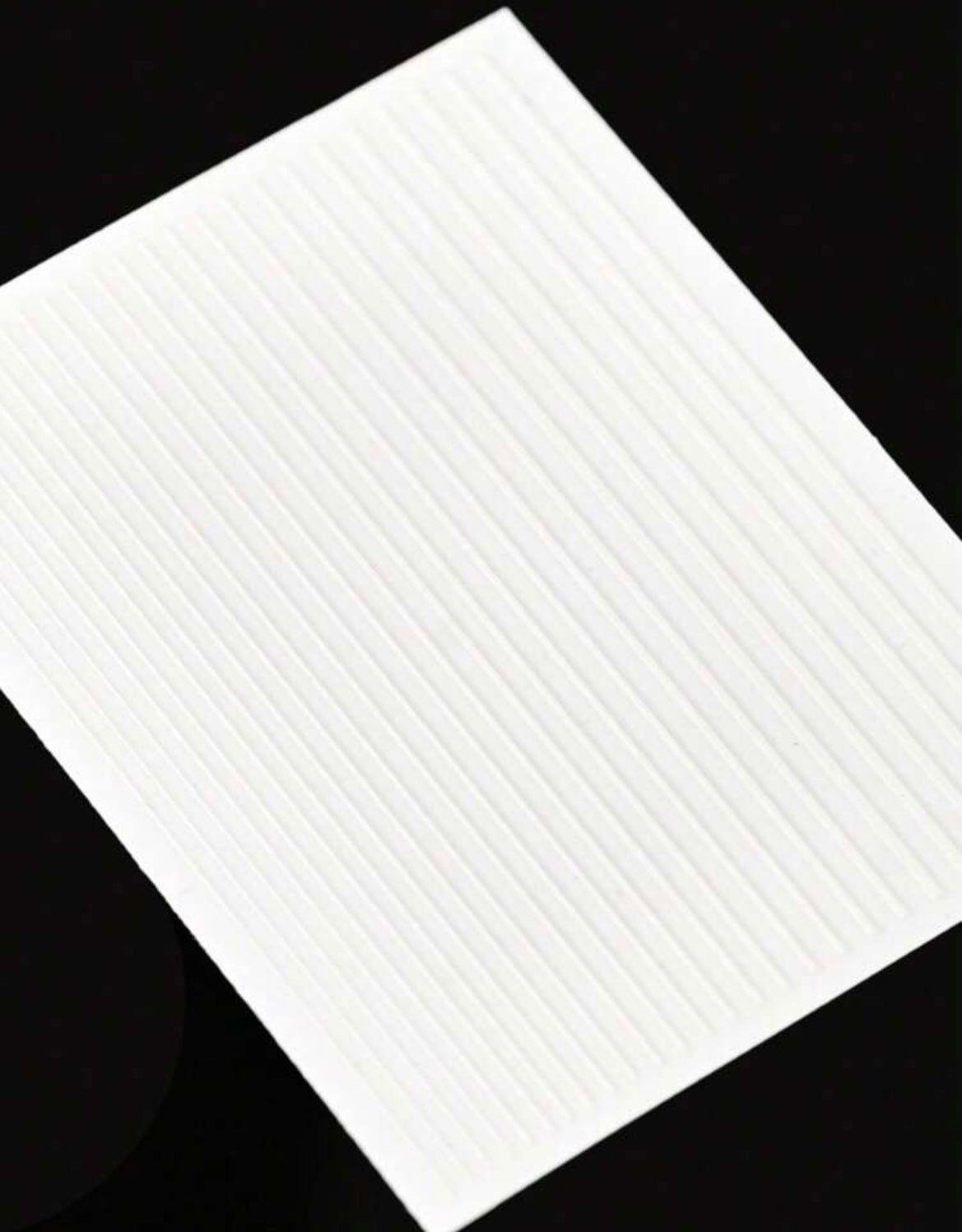White 1sheet Stripe Pattern Nail Art Sticker XD21