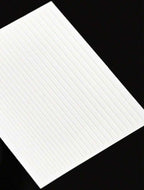White 1sheet Stripe Pattern Nail Art Sticker XD21