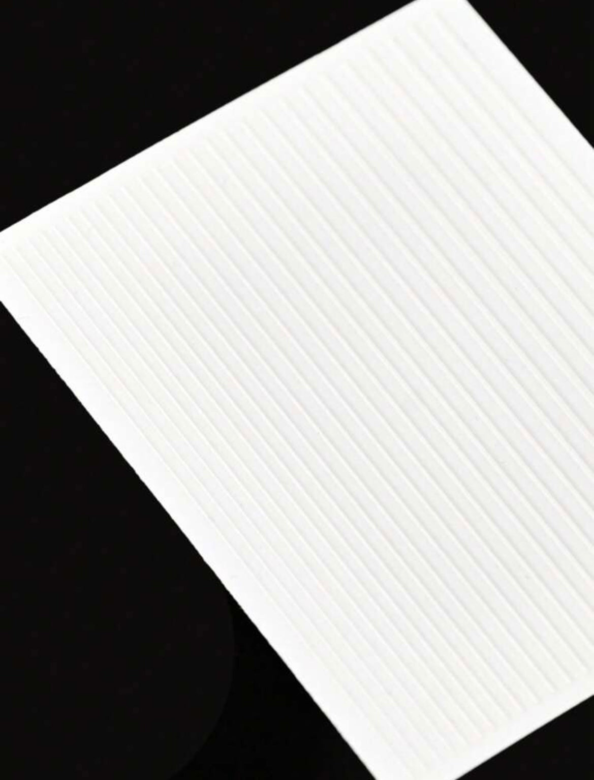 White 1sheet Stripe Pattern Nail Art Sticker XD21
