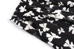 White Butterly Midi Skirt Ealstic Waist - XD21