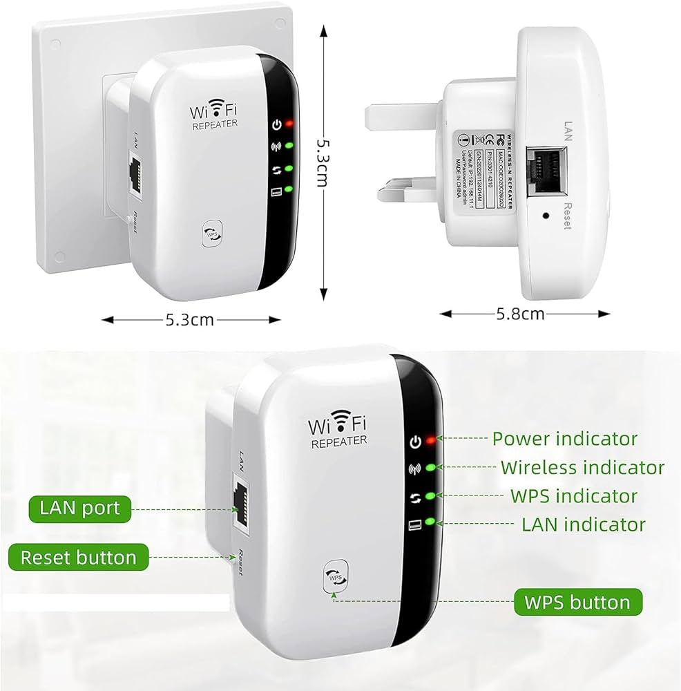 WiFi Extender WiFi Repeater Signal Booster XD21