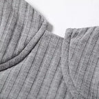 Wild Thin Knitted Vest + Loose Straight Bell-Bottomed Pants