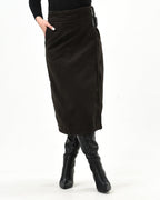 Winter Wrap Skirt With Buckle - XD21
