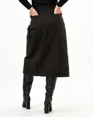 Winter Wrap Skirt With Buckle - XD21