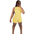 Y2K Shorts and Backless Drawstring Top XD21