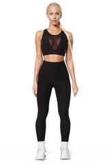 Yoga Pants Suit With Mesh And Pineapple Cloth XD21