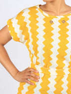 Zig Zag neon maxi dress with belt XD21