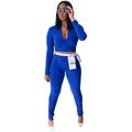 Zip Jacket And Pants Leggings Outfit Sport Tracksuit Without Bag XD21