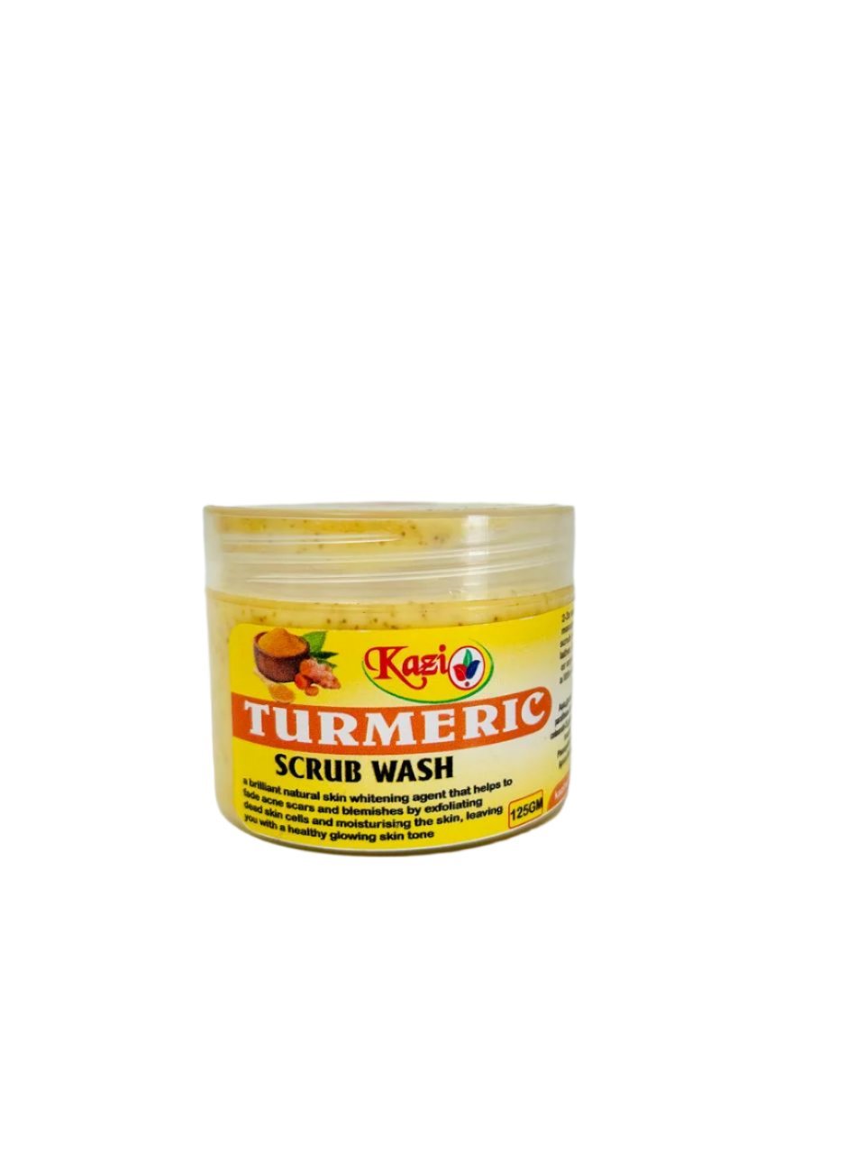 Kazi Turmeric Face Scrub Wash 125g - Brighten and Exfoliate for Radiant, Clear Skin!