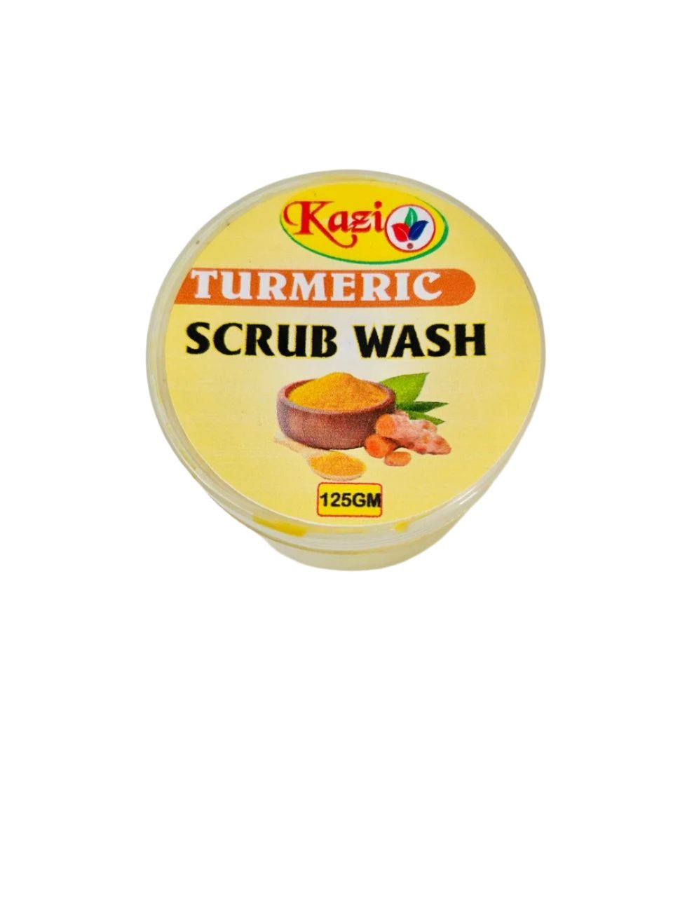 Kazi Turmeric Face Scrub Wash 125g - Brighten and Exfoliate for Radiant, Clear Skin!