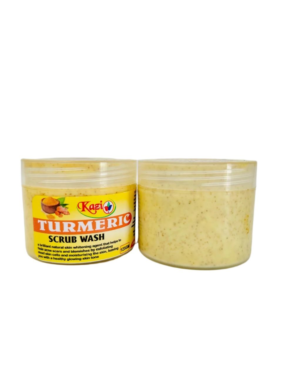 Kazi Turmeric Face Scrub Wash 125g - Brighten and Exfoliate for Radiant, Clear Skin!