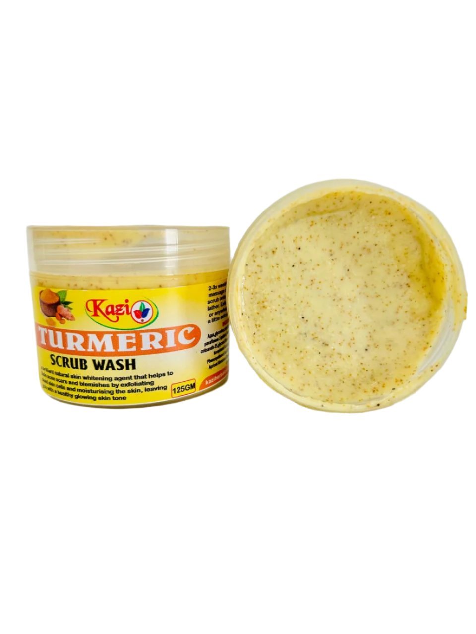 Kazi Turmeric Face Scrub Wash 125g - Brighten and Exfoliate for Radiant, Clear Skin!