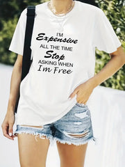 Graphic Letter Short Sleeve T-Shirt