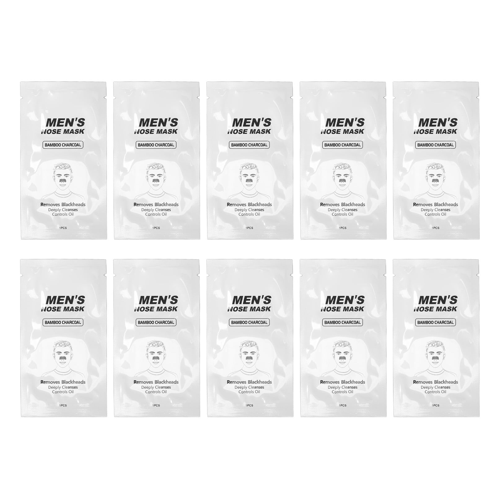 Men's Bamboo Charcoal Nose Mask - Deep Cleansing Blackhead Removal