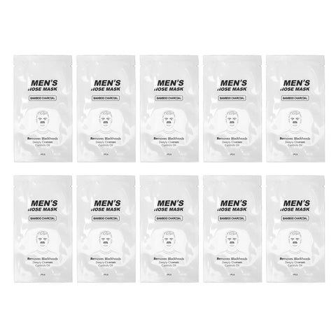 Men's Bamboo Charcoal Nose Mask - Deep Cleansing Blackhead Removal