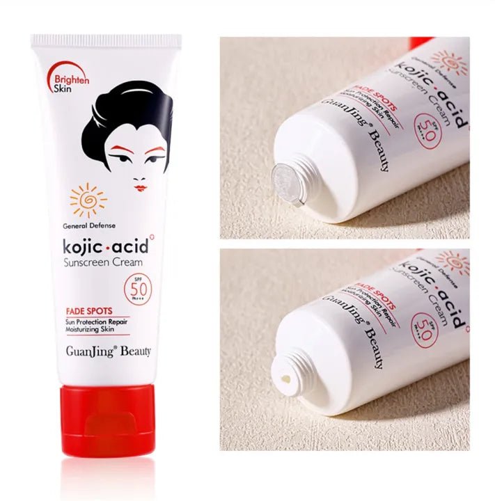 GuanJing Kojic Acid Sunscreen SPF50 PA+++ - Fade Spots & Sun Protection