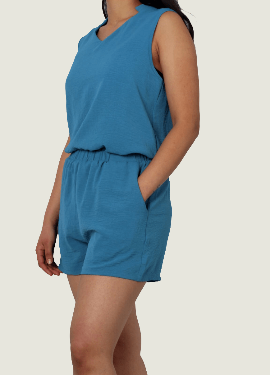 Summer Lounge Set | Tank Top & Shorts Two-Piece Outfit