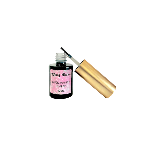 Wendy Beauty UV/LED Foil Transfer Nail Glue 12ml - Long-Lasting Adhesive for Nail Art