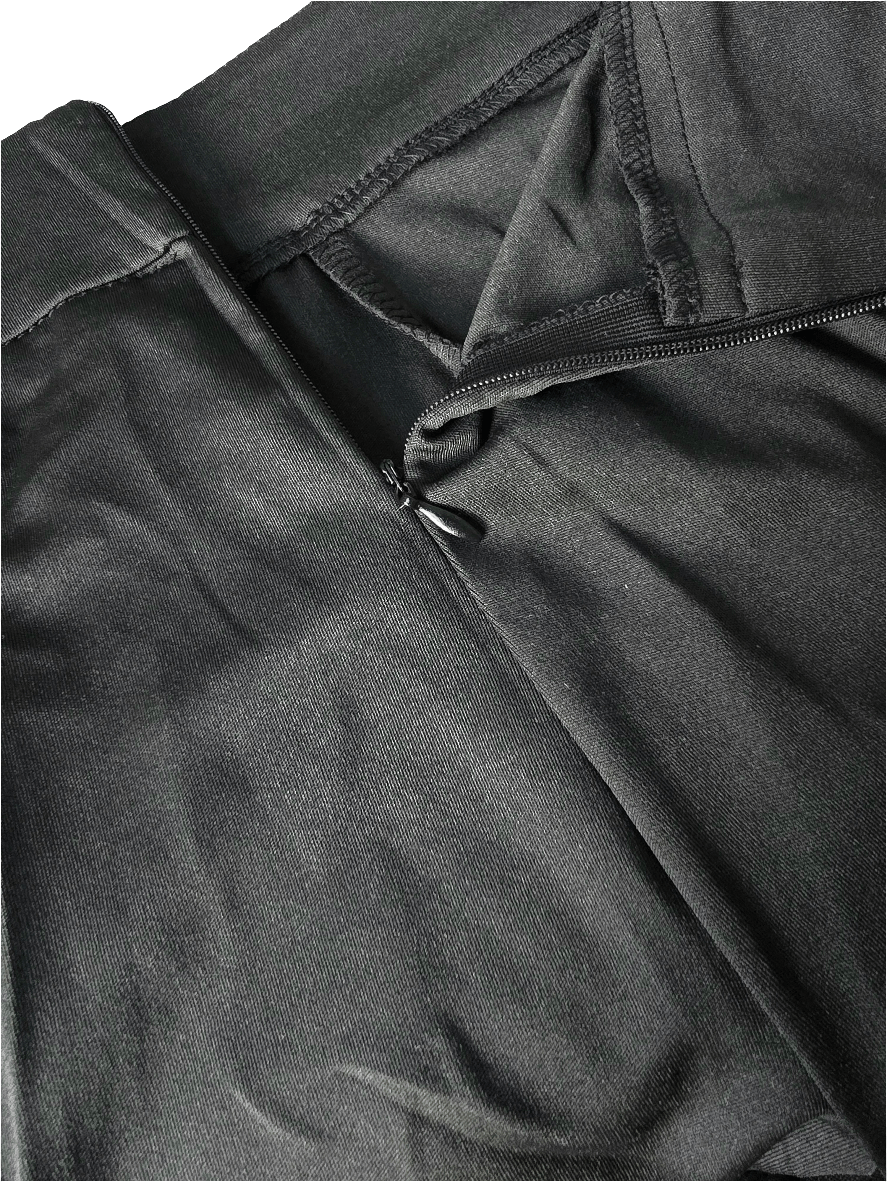 Black Straight Cut Formal Pants - Perfect for Work & Business Wear