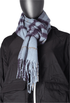 Oversized Checkered Scarf with Fringe – Soft & Stylish Winter Layer