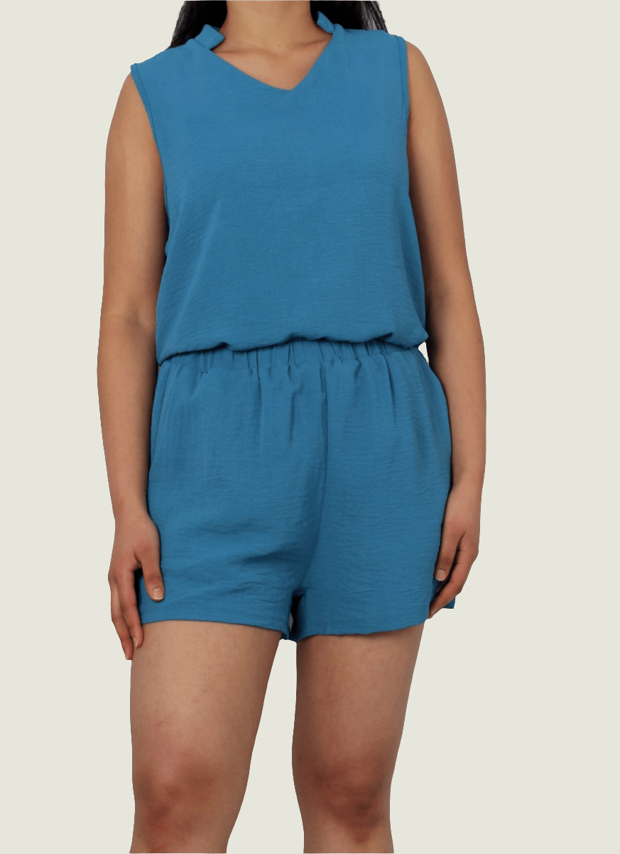 Summer Lounge Set | Tank Top & Shorts Two-Piece Outfit