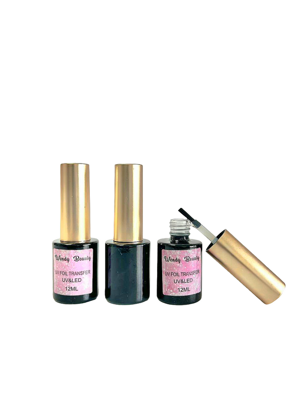 Wendy Beauty UV/LED Foil Transfer Nail Glue 12ml - Long-Lasting Adhesive for Nail Art
