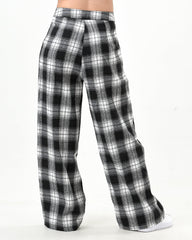 Baggy plaid pants with pockets - XD21
