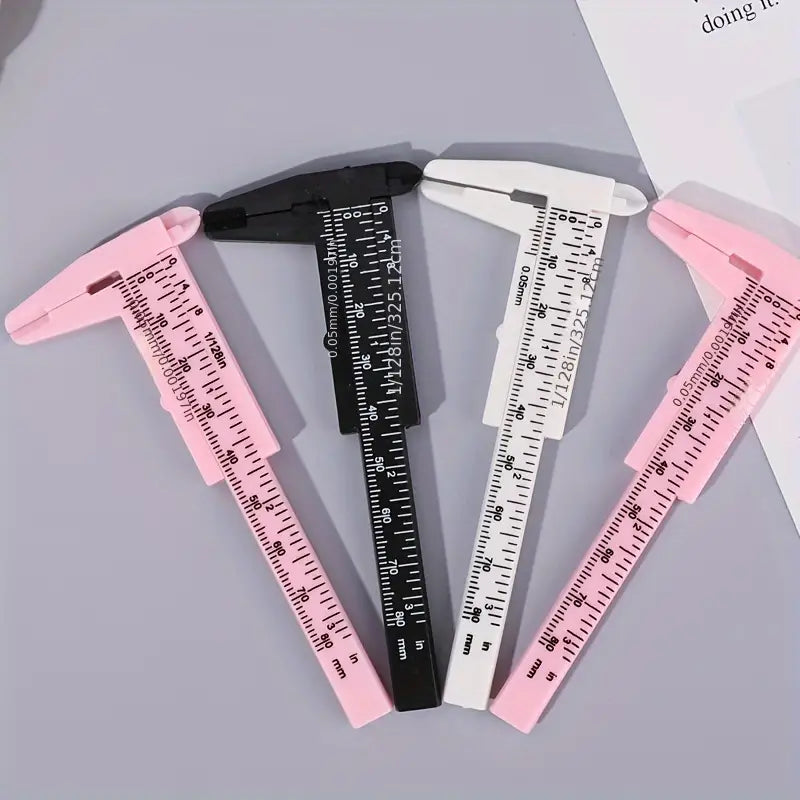 Eyebrow Measuring Grooming 3pc Set - Achieve Perfectly Shaped Brows Every Time!