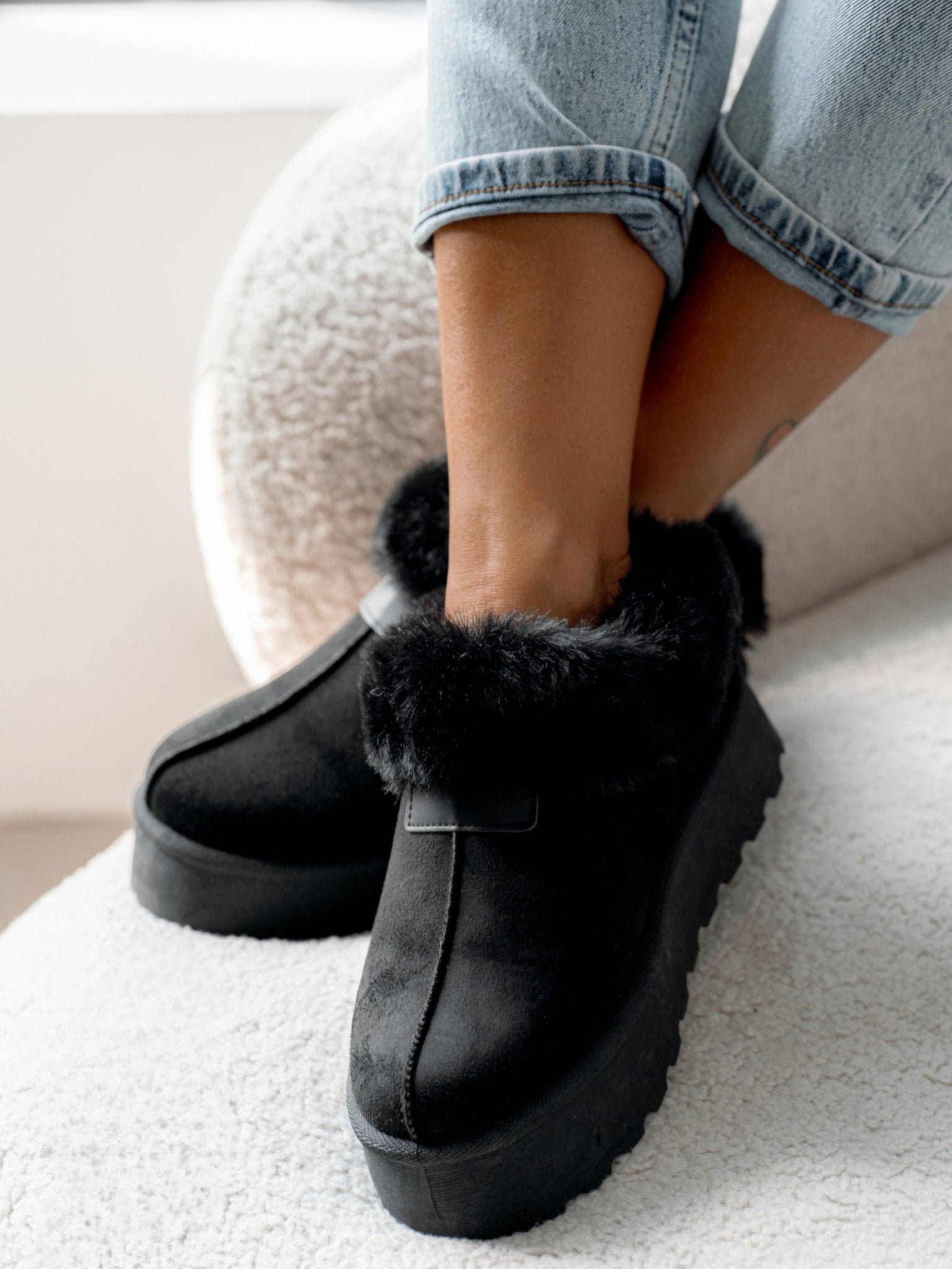 Fluffy Suede Slippers