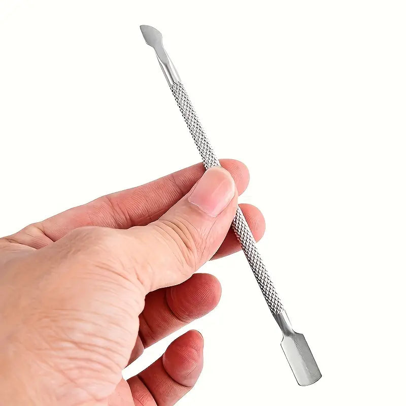 Double Sided Cuticle Pusher and Blade - Precision Nail Care Tool