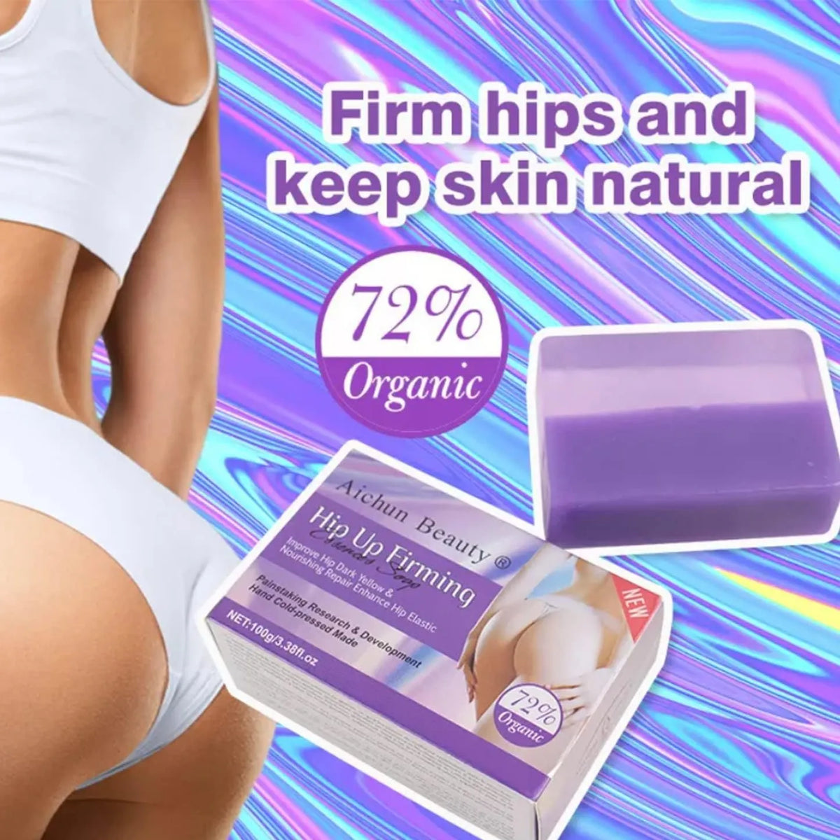 Aichun Hip Up Firming Essence Soap 100g - Lift, Firm & Tone