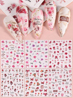 Flower & Plant Nail Art Stickers – Beautiful, Easy-to-Apply Stickers for Stunning Nail