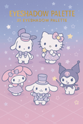 Hello Kitty 35-Color Purple Eyeshadow Palette