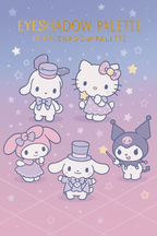 Hello Kitty 35-Color Purple Eyeshadow Palette