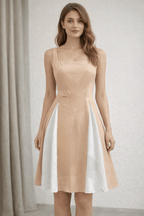 Parisian Contrast Sleeveless Mini Dress