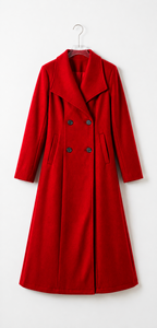 Classic Double-Breasted Long Coat