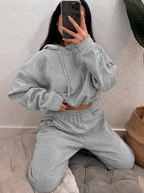 Women’s Oversized Fleece Hoodie Tracksuit Set