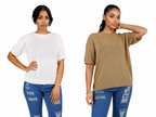 Sheer Loose Short Sleeve Top - 2pc set