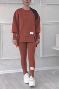 Casual Sweatshirt & Leggings Two-Piece Set for Women