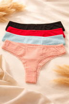 Women’s Lace Trim Thong Panty
