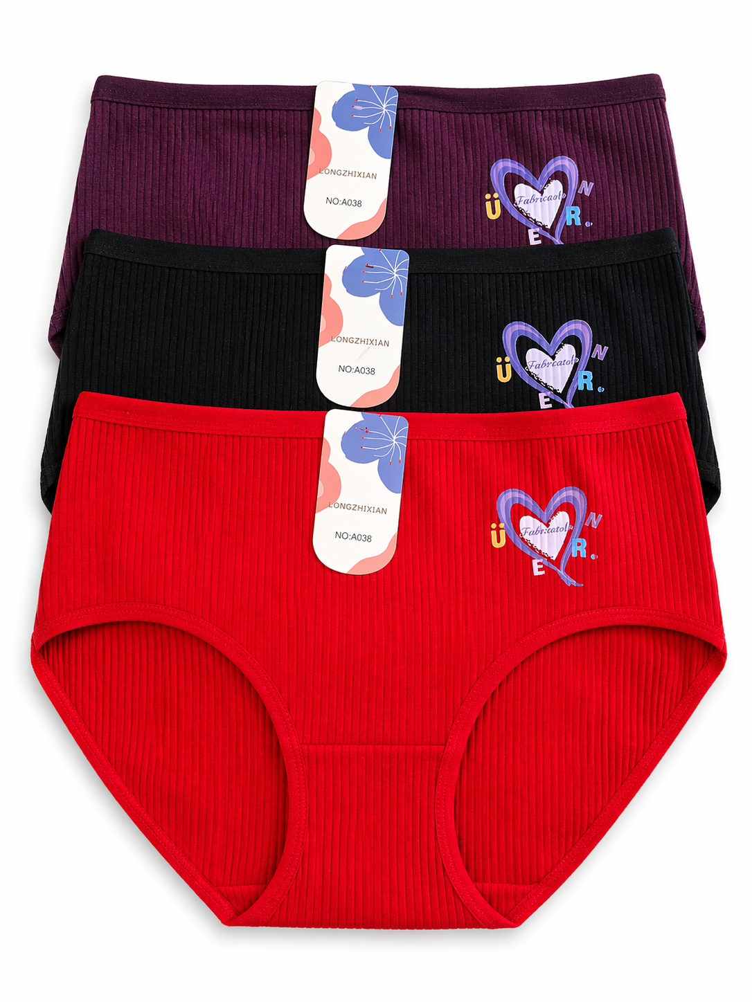 Ribbed Brief Panty 2pcs