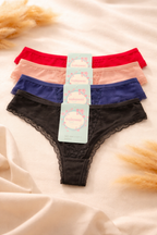 Women’s Lace Trim Thong Panty