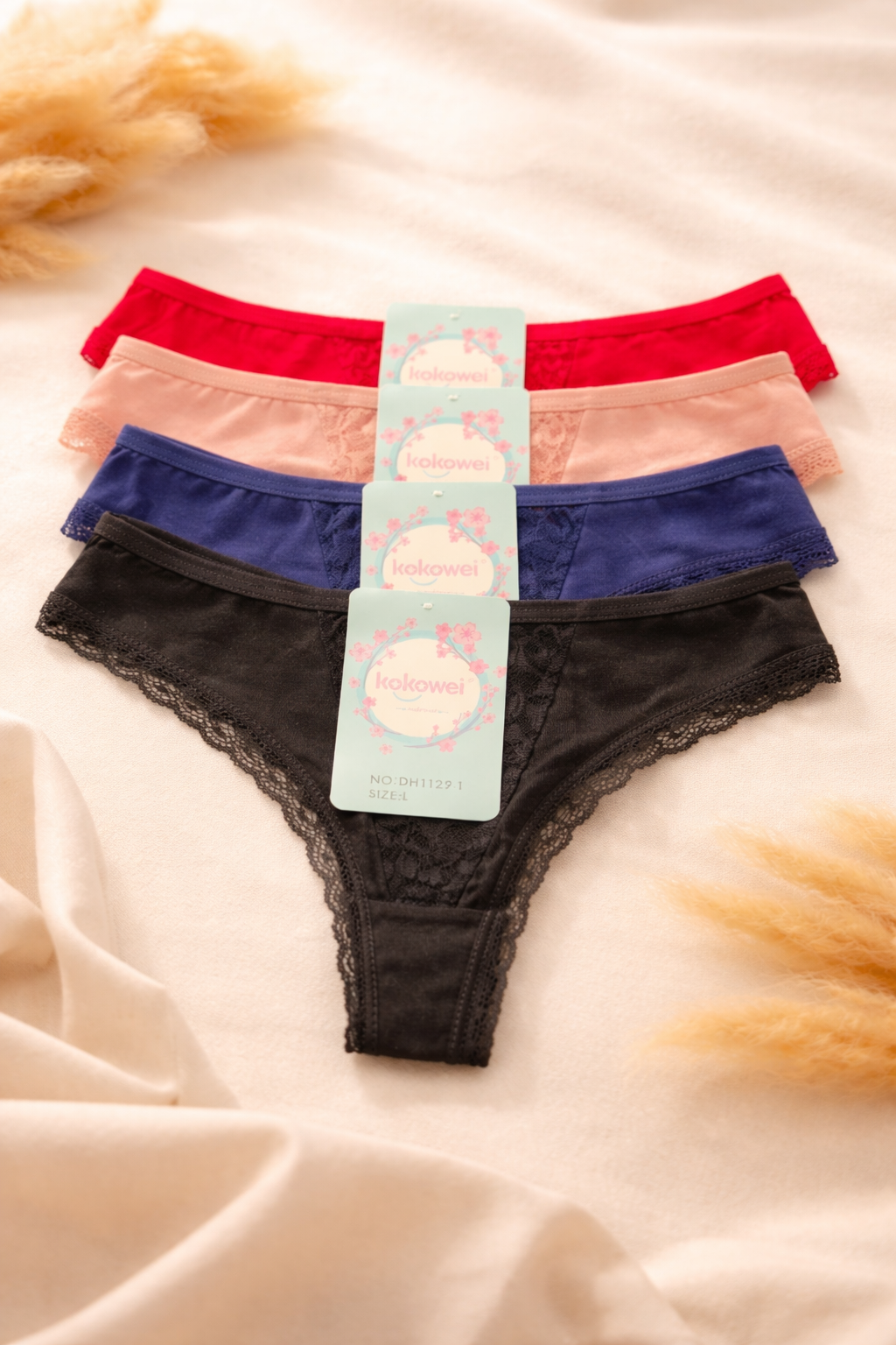 Women’s Lace Trim Thong Panty